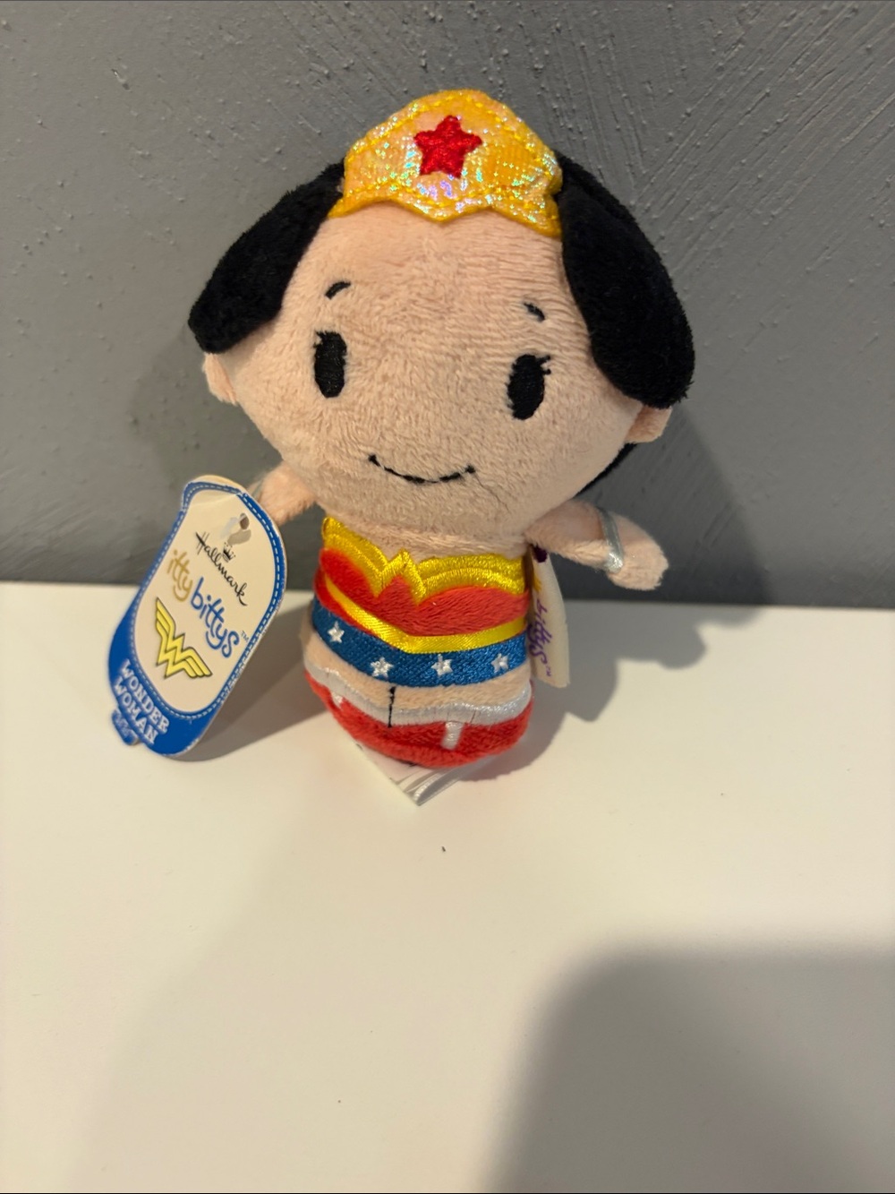 Hallmark Wonder Woman Tiny Bittys Plush - Red Blue Gold